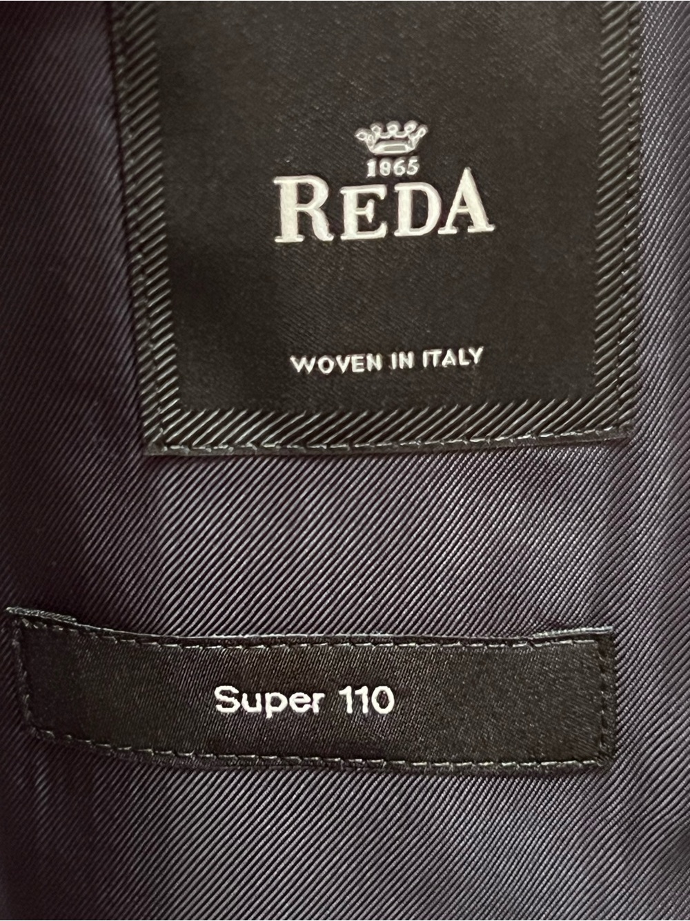 Hugo Boss Navy Textured Sport Coat Blazer Jacket Reda Wool Men 42R - Picture 12 of 13